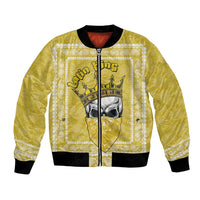 Latin King Bomber Jacket Paisley Pattern Yellow - Wonder Print Shop