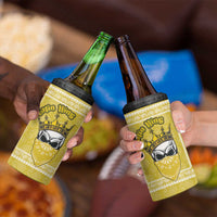 Latin King 4 in 1 Can Cooler Tumbler Paisley Pattern Yellow - Wonder Print Shop