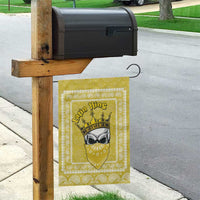 Latin King Garden Flag Paisley Pattern Yellow - Wonder Print Shop