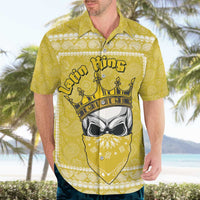 Latin King Hawaiian Shirt Paisley Pattern Yellow - Wonder Print Shop