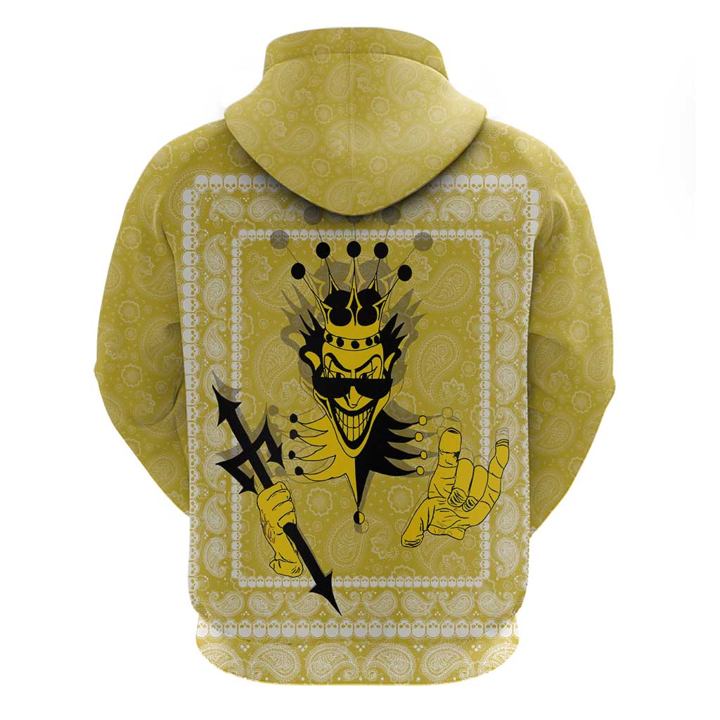 Latin King Hoodie Paisley Pattern Yellow - Wonder Print Shop