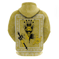 Latin King Hoodie Paisley Pattern Yellow - Wonder Print Shop