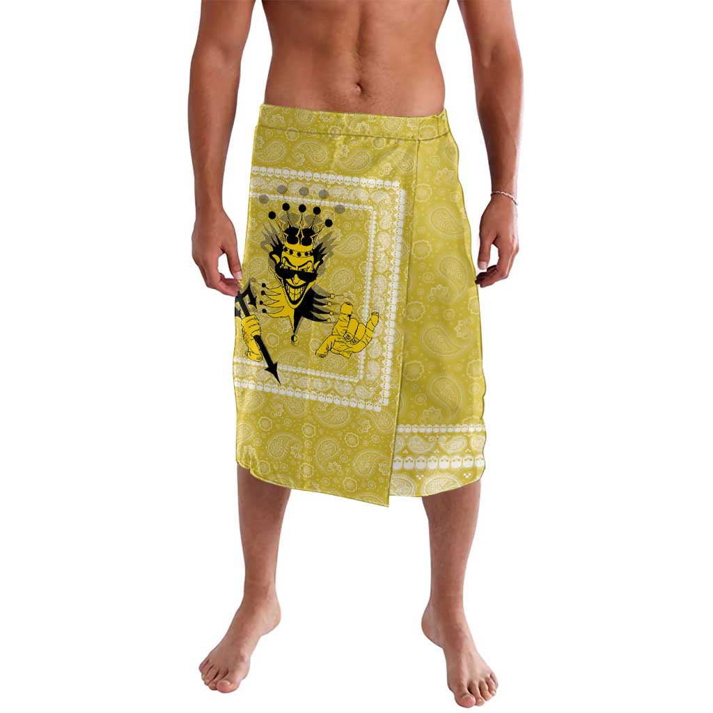 Latin King Lavalava Paisley Pattern Yellow - Wonder Print Shop