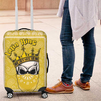 Latin King Luggage Cover Paisley Pattern Yellow - Wonder Print Shop