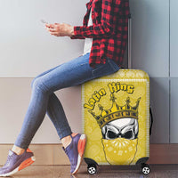 Latin King Luggage Cover Paisley Pattern Yellow - Wonder Print Shop
