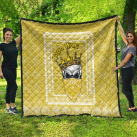 Latin King Quilt Paisley Pattern Yellow - Wonder Print Shop