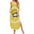 Latin King Summer Maxi Dress Paisley Pattern Yellow - Wonder Print Shop