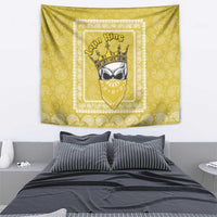Latin King Tapestry Paisley Pattern Yellow - Wonder Print Shop