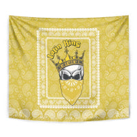 Latin King Tapestry Paisley Pattern Yellow - Wonder Print Shop
