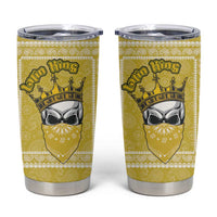 Latin King Tumbler Cup Paisley Pattern Yellow - Wonder Print Shop