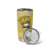 Latin King Tumbler Cup Paisley Pattern Yellow - Wonder Print Shop