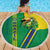 Brazil Flag Emblem Beach Blanket Toco Toucan In My Heart