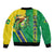 Brazil Flag Emblem Bomber Jacket Toco Toucan In My Heart