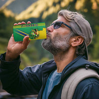 Brazil Flag Emblem 4 in 1 Can Cooler Tumbler Toco Toucan In My Heart