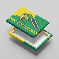 Brazil Flag Emblem Canvas Wall Art Toco Toucan In My Heart