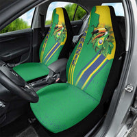 Brazil Flag Emblem Car Seat Cover Toco Toucan In My Heart