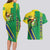 Brazil Flag Emblem Couples Matching Long Sleeve Bodycon Dress and Hawaiian Shirt Toco Toucan In My Heart