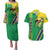 Brazil Flag Emblem Couples Matching Puletasi and Hawaiian Shirt Toco Toucan In My Heart