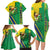Brazil Flag Emblem Family Matching Long Sleeve Bodycon Dress and Hawaiian Shirt Toco Toucan In My Heart