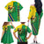 Brazil Flag Emblem Family Matching Off The Shoulder Long Sleeve Dress and Hawaiian Shirt Toco Toucan In My Heart