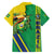 Brazil Flag Emblem Family Matching Off The Shoulder Long Sleeve Dress and Hawaiian Shirt Toco Toucan In My Heart