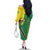 Brazil Flag Emblem Family Matching Off The Shoulder Long Sleeve Dress and Hawaiian Shirt Toco Toucan In My Heart
