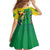 Brazil Flag Emblem Family Matching Off Shoulder Maxi Dress and Hawaiian Shirt Toco Toucan In My Heart