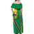 Brazil Flag Emblem Family Matching Off Shoulder Maxi Dress and Hawaiian Shirt Toco Toucan In My Heart