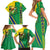 Brazil Flag Emblem Family Matching Short Sleeve Bodycon Dress and Hawaiian Shirt Toco Toucan In My Heart