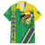 Brazil Flag Emblem Family Matching Short Sleeve Bodycon Dress and Hawaiian Shirt Toco Toucan In My Heart