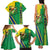 Brazil Flag Emblem Family Matching Tank Maxi Dress and Hawaiian Shirt Toco Toucan In My Heart