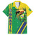 Brazil Flag Emblem Family Matching Tank Maxi Dress and Hawaiian Shirt Toco Toucan In My Heart