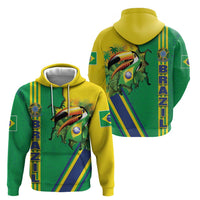 Brazil Flag Emblem Hoodie Toco Toucan In My Heart