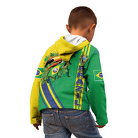 Brazil Flag Emblem Kid Hoodie Toco Toucan In My Heart