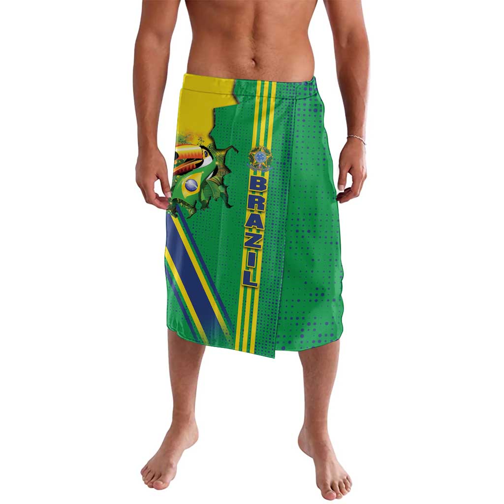 Brazil Flag Emblem Lavalava Toco Toucan In My Heart