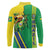 Brazil Flag Emblem Long Sleeve Polo Shirt Toco Toucan In My Heart