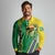 Brazil Flag Emblem Long Sleeve Polo Shirt Toco Toucan In My Heart