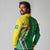 Brazil Flag Emblem Long Sleeve Polo Shirt Toco Toucan In My Heart