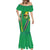 Brazil Flag Emblem Mermaid Dress Toco Toucan In My Heart