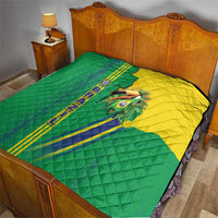 Brazil Flag Emblem Quilt Toco Toucan In My Heart