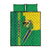 Brazil Flag Emblem Quilt Bed Set Toco Toucan In My Heart