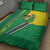 Brazil Flag Emblem Quilt Bed Set Toco Toucan In My Heart