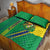 Brazil Flag Emblem Quilt Bed Set Toco Toucan In My Heart