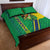 Brazil Flag Emblem Quilt Bed Set Toco Toucan In My Heart