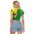Brazil Flag Emblem Raglan Cropped T Shirt Toco Toucan In My Heart