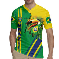 Brazil Flag Emblem Rugby Jersey Toco Toucan In My Heart
