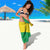 Brazil Flag Emblem Sarong Toco Toucan In My Heart