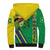 Brazil Flag Emblem Sherpa Hoodie Toco Toucan In My Heart