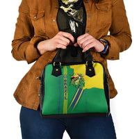 Brazil Flag Emblem Shoulder Handbag Toco Toucan In My Heart