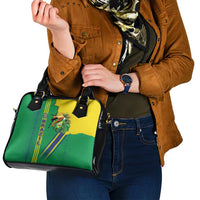 Brazil Flag Emblem Shoulder Handbag Toco Toucan In My Heart